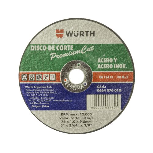 Disco De Corte Premium Para Acero Y Acero Inoxidable Linea Completa